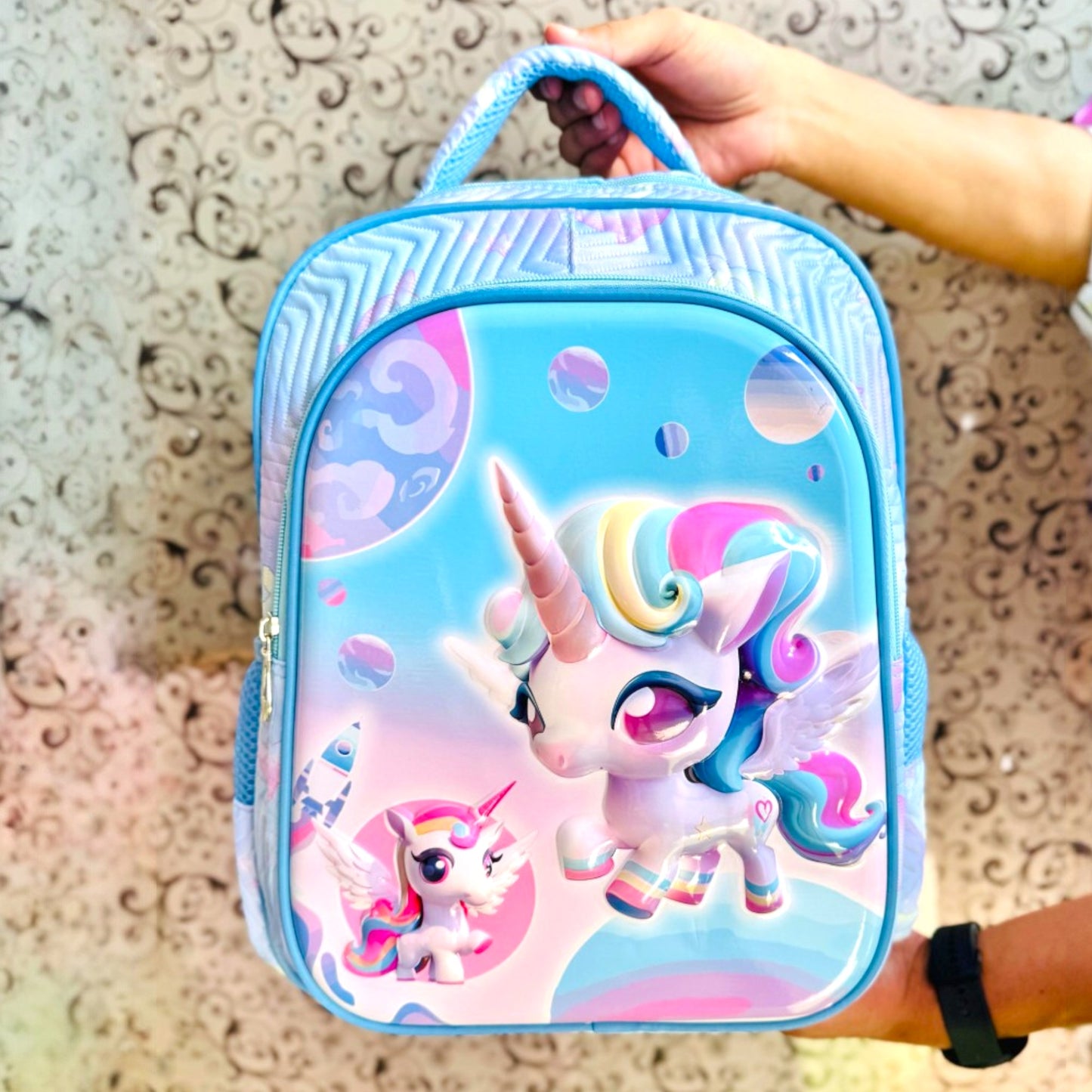 Kids Characters School Backpack 16 inch with Name Badge