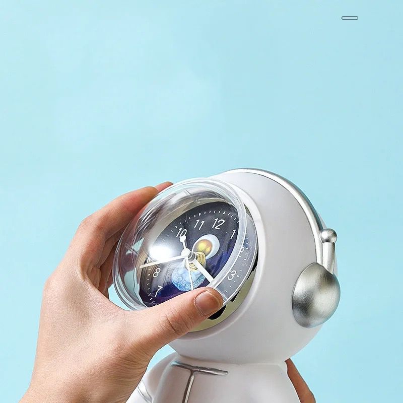 Astronaut Piggy Bank with Clock for Kids