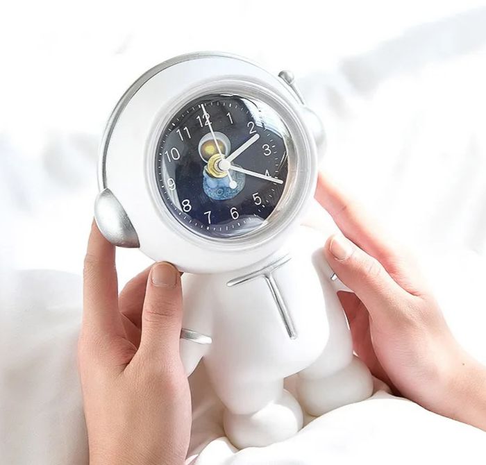 Astronaut Piggy Bank with Clock for Kids
