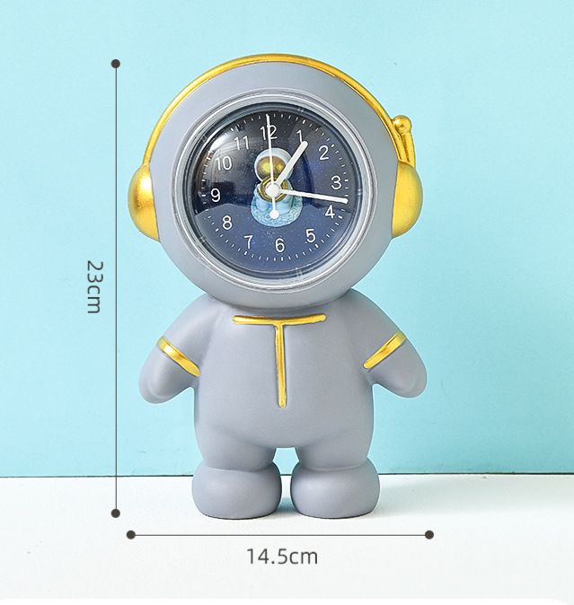 Astronaut Piggy Bank with Clock for Kids
