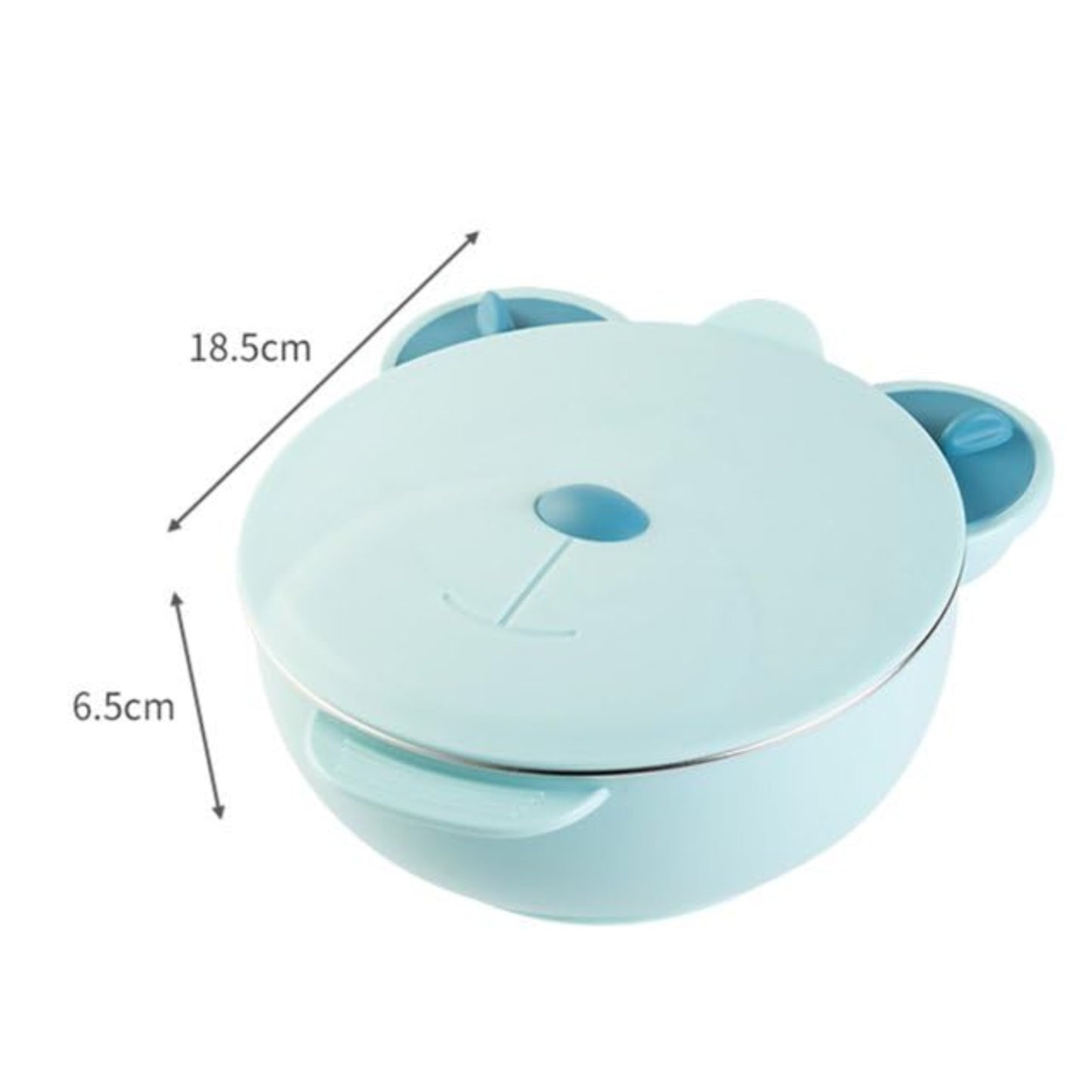Stainless Steel Baby Feeding Bowl, Plate with Lid