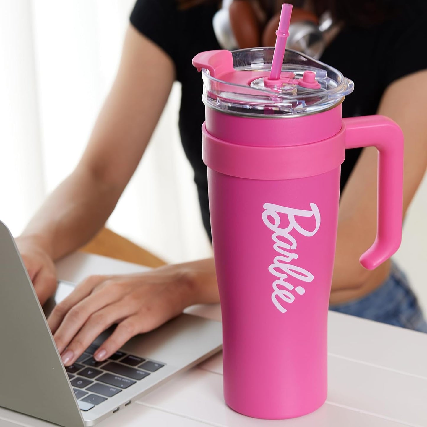 Barbie Collection Stainless Steel Tumbler with Straw 1600mL