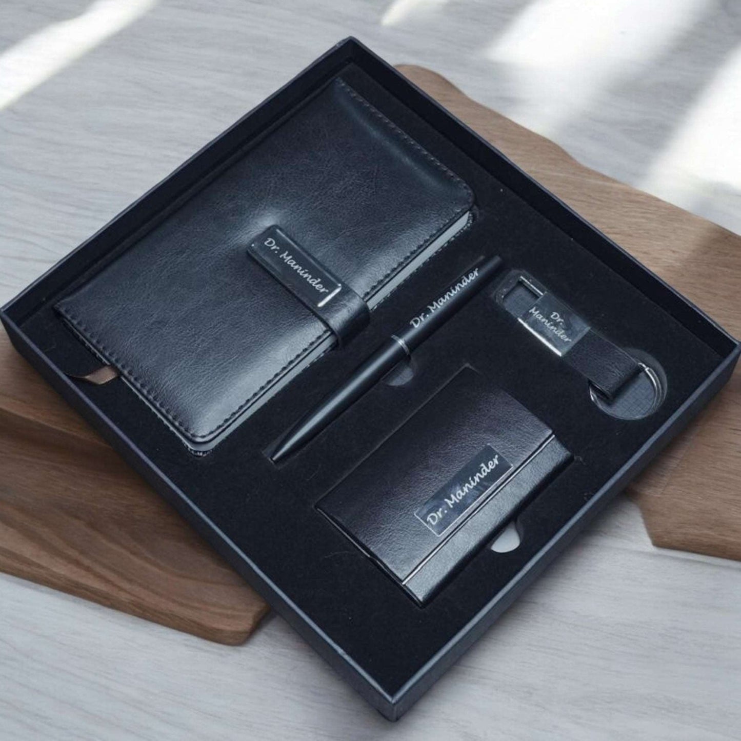 Customised Corporate Set - Diary Pen Cardholder Keychain
