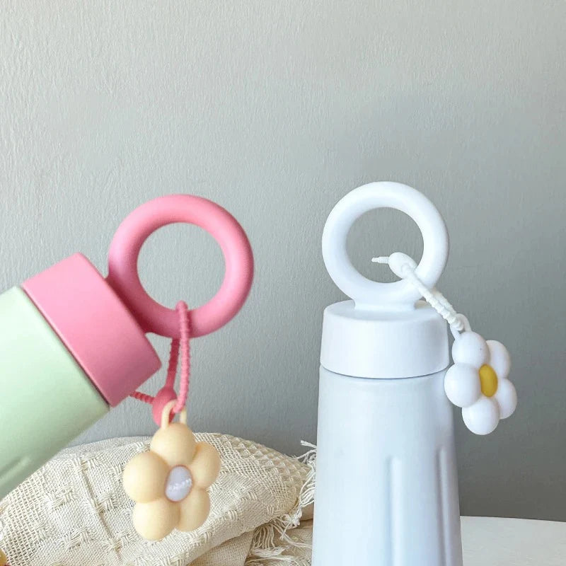 Stylish Flower Design Stainless Steel Vacuum Water Flask