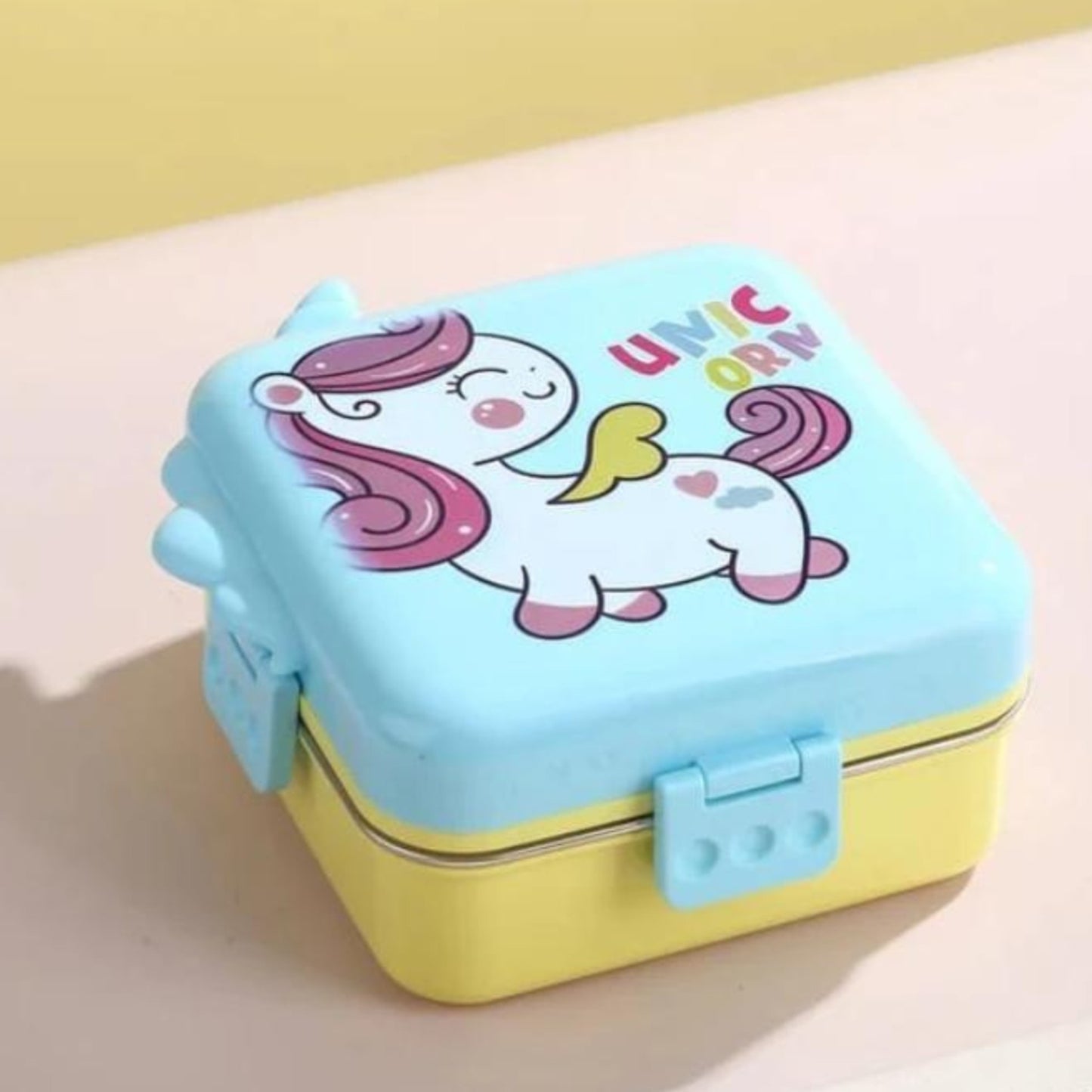 Double Decker Bento Lunch Box with Spoon Leakproof 1190ml