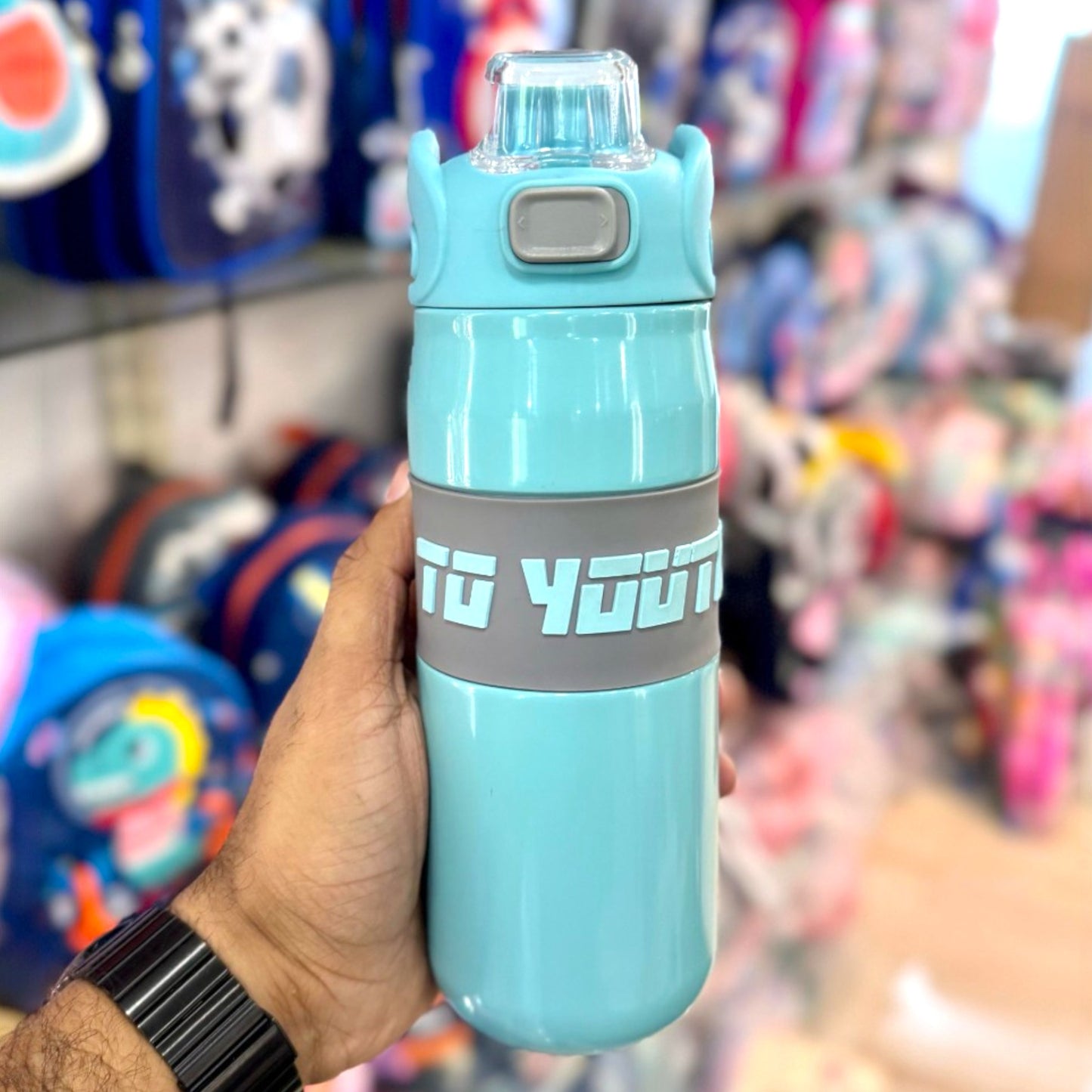Sleek Stylish Gym Water bottle Leakproof Stainless Steel 680ml