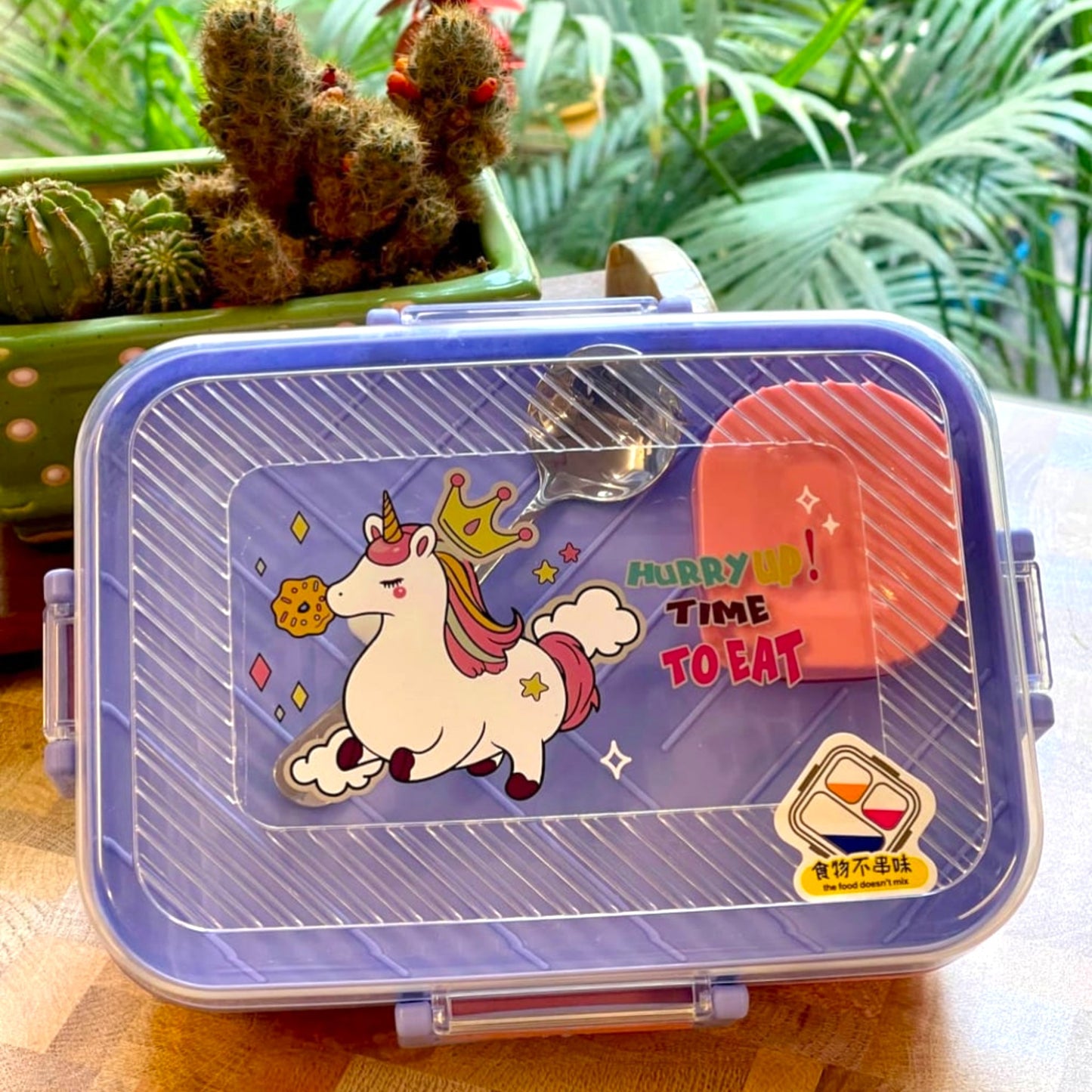 Kids Bento Mate Stainless Steel Lunch Box with Spoon Bowl