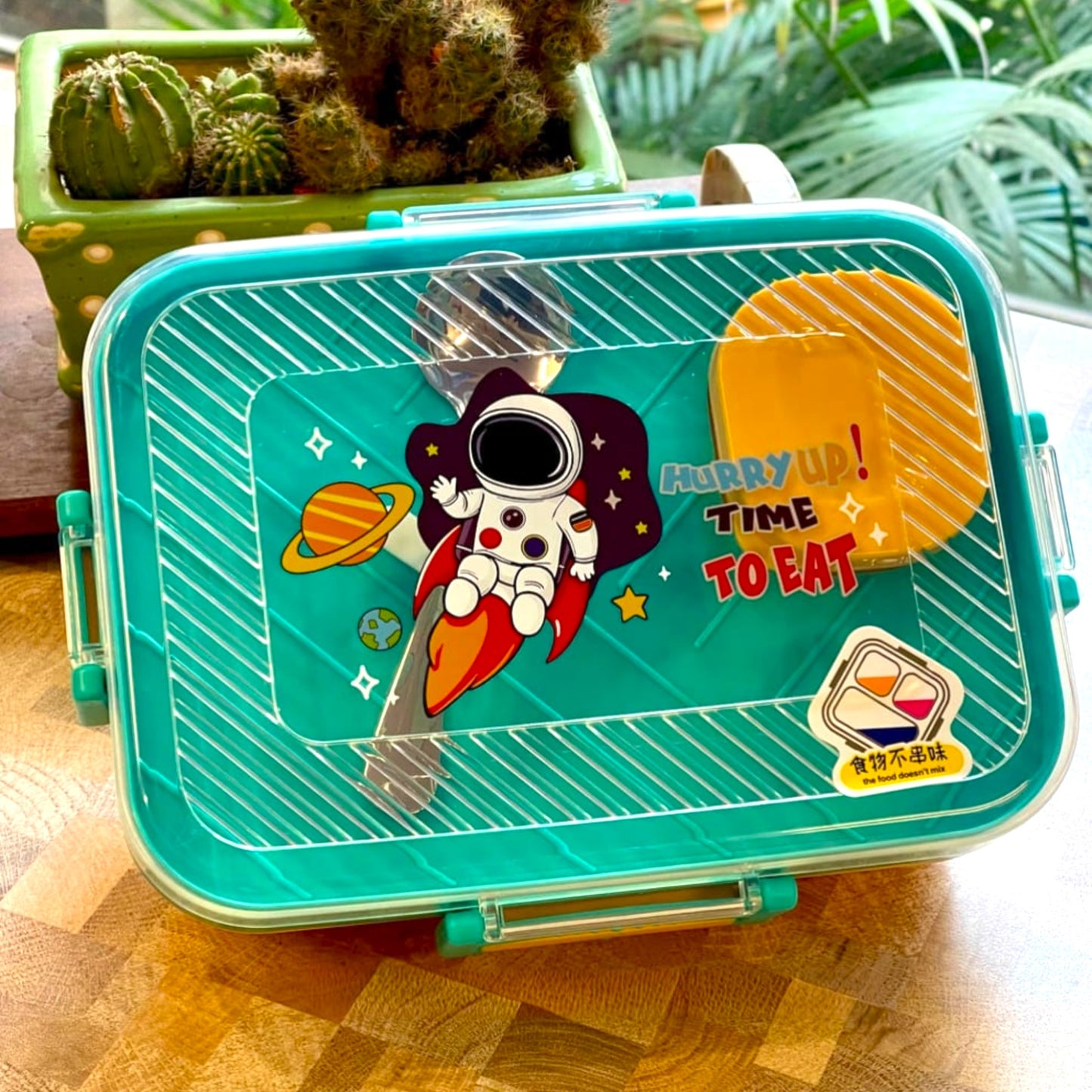 Kids Bento Mate Stainless Steel Lunch Box with Spoon Bowl