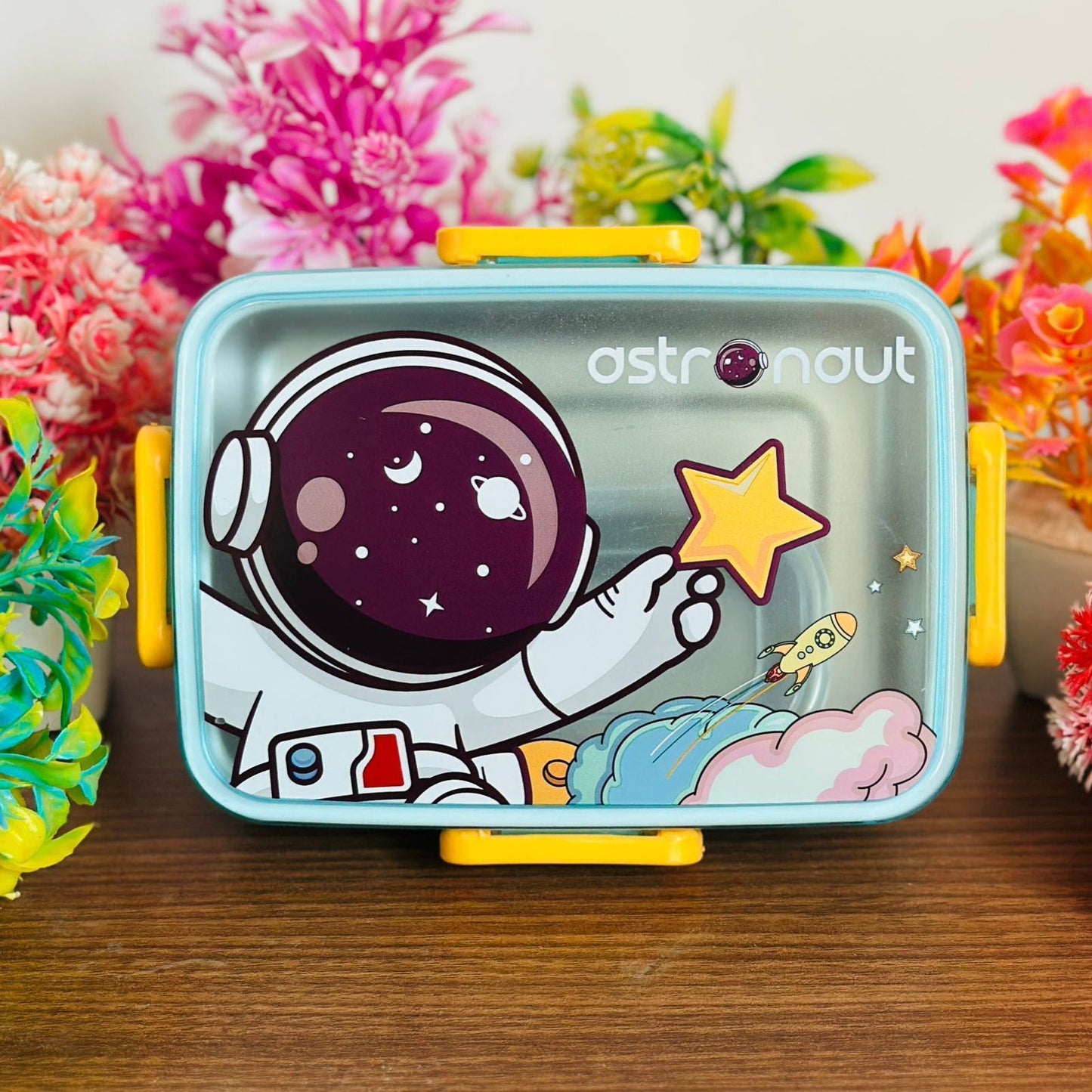 Kids 2 Compartments Stainless Steel Bento Lunch Box