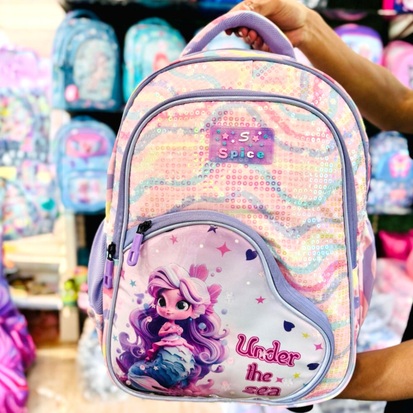 Girls Favourite School Backpack 19 inches with Name Badge