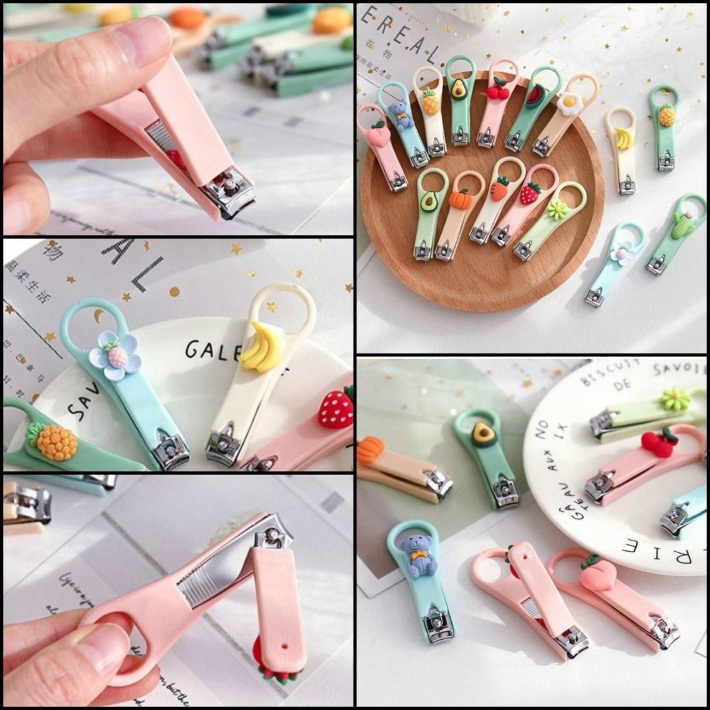 Stainless Steel Cute Nail Clipper Nail Art Fruit Decor