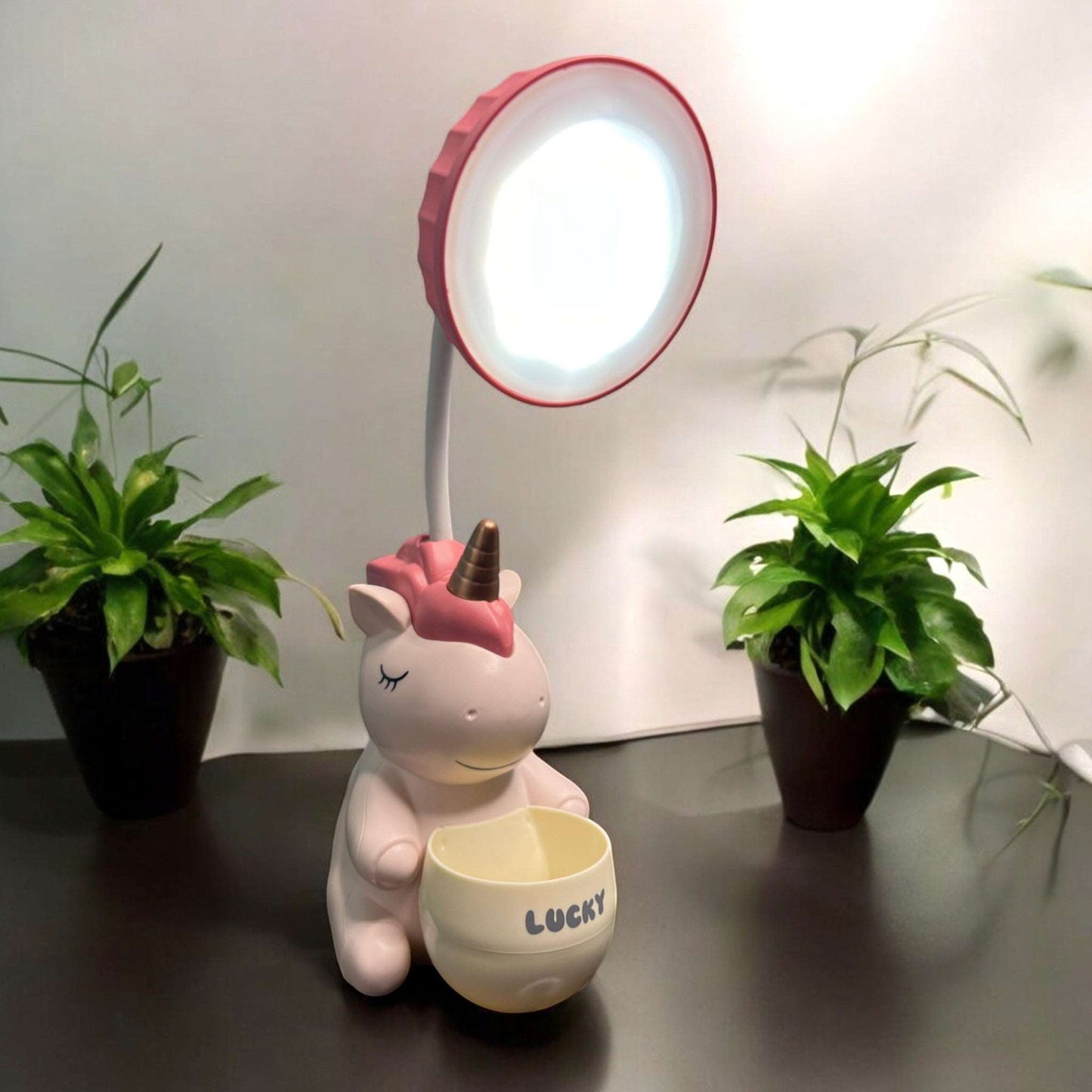 Cute Unicorn Design Rechargeable Table Desk LED Lamp