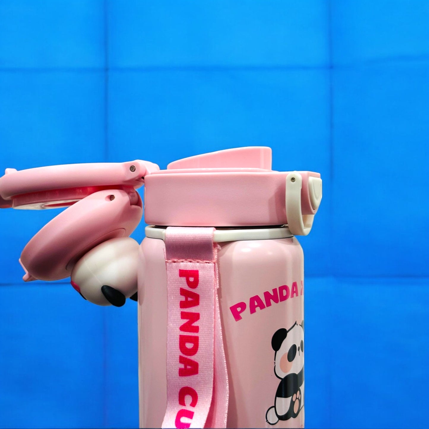 Panda 2 in 1 Sipper Insulated Water Bottle for Kids 550 Ml