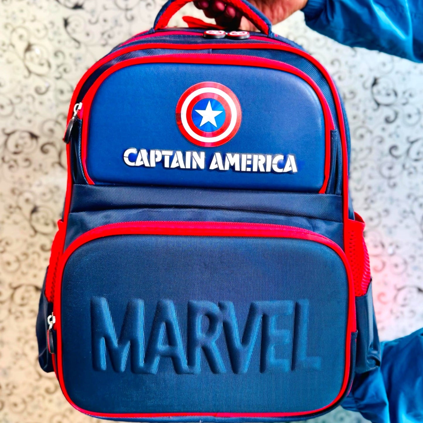 Avengers Premium Quality 16'' School Bag with Name Engraved