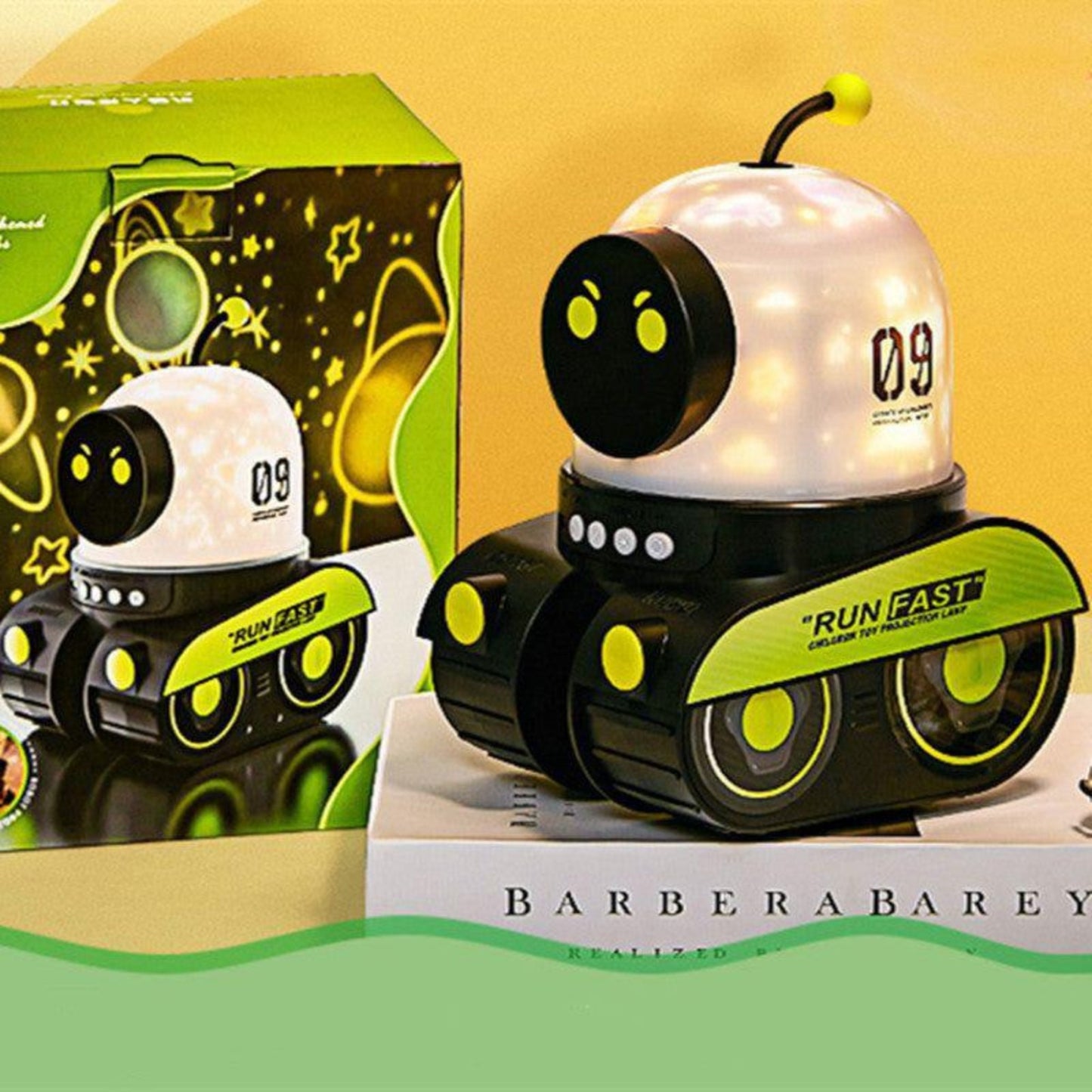 Night Light Starry Sky Robot Galaxy Projector for Kids