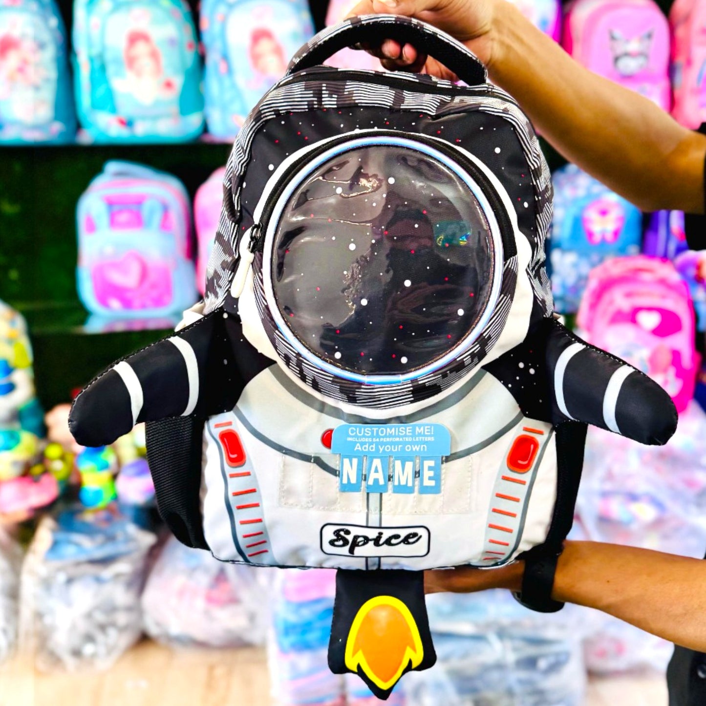 Kids Astronaut School Backpack 16 inches with Name Badge