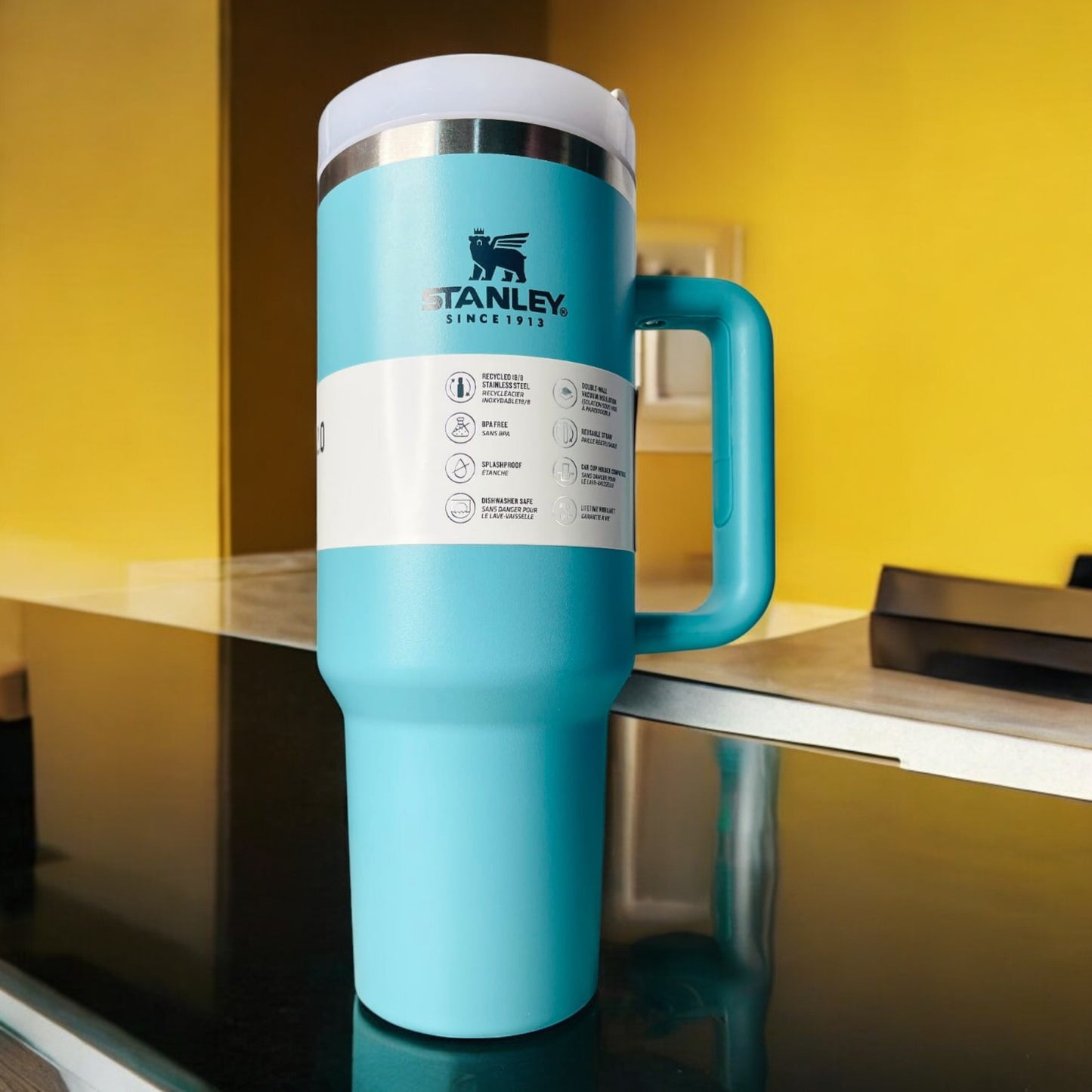 Stanley Quencher Water Tumbler 1.18L with Straw Solid