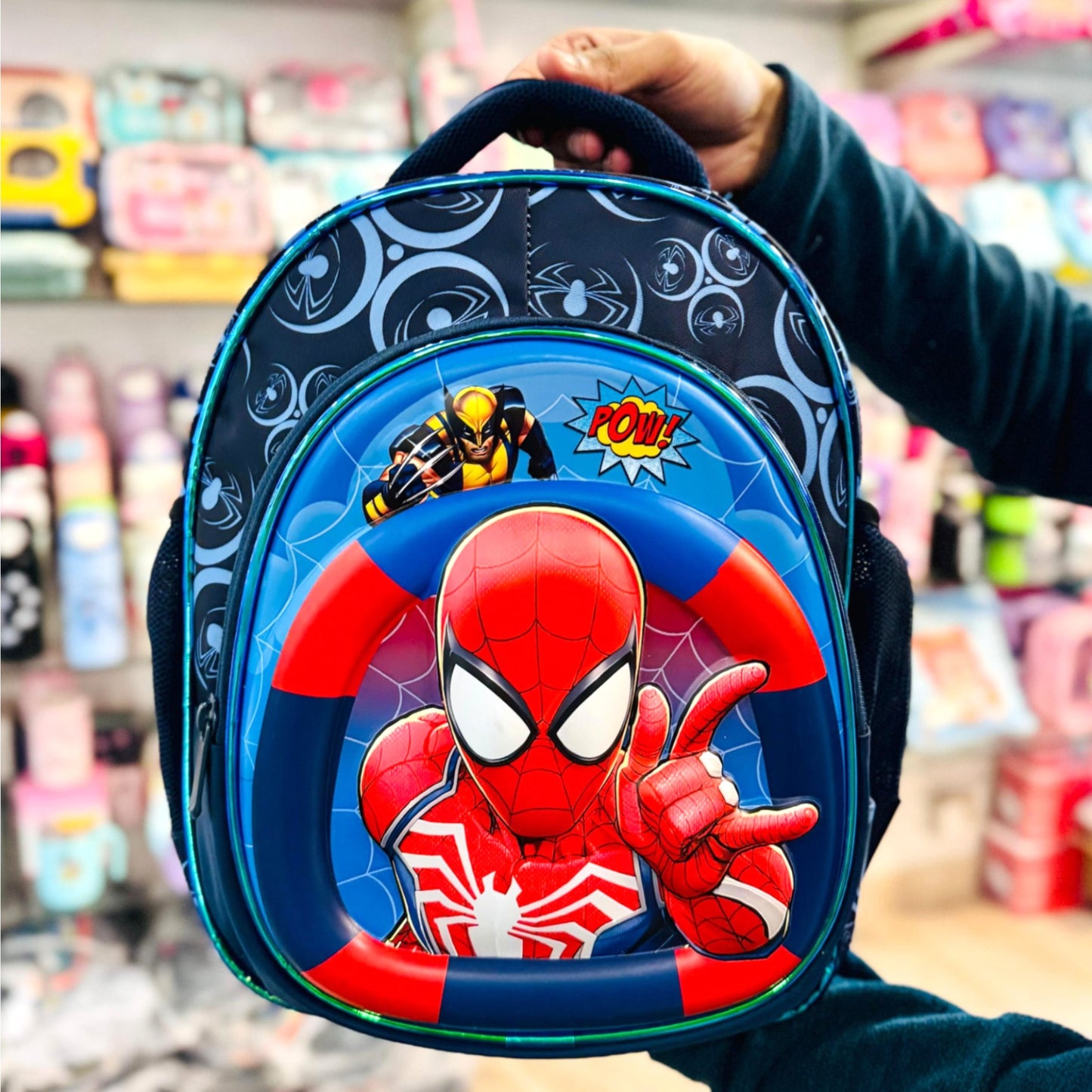 Kids Spiderman School Backpack 14 inch with Name Badge
