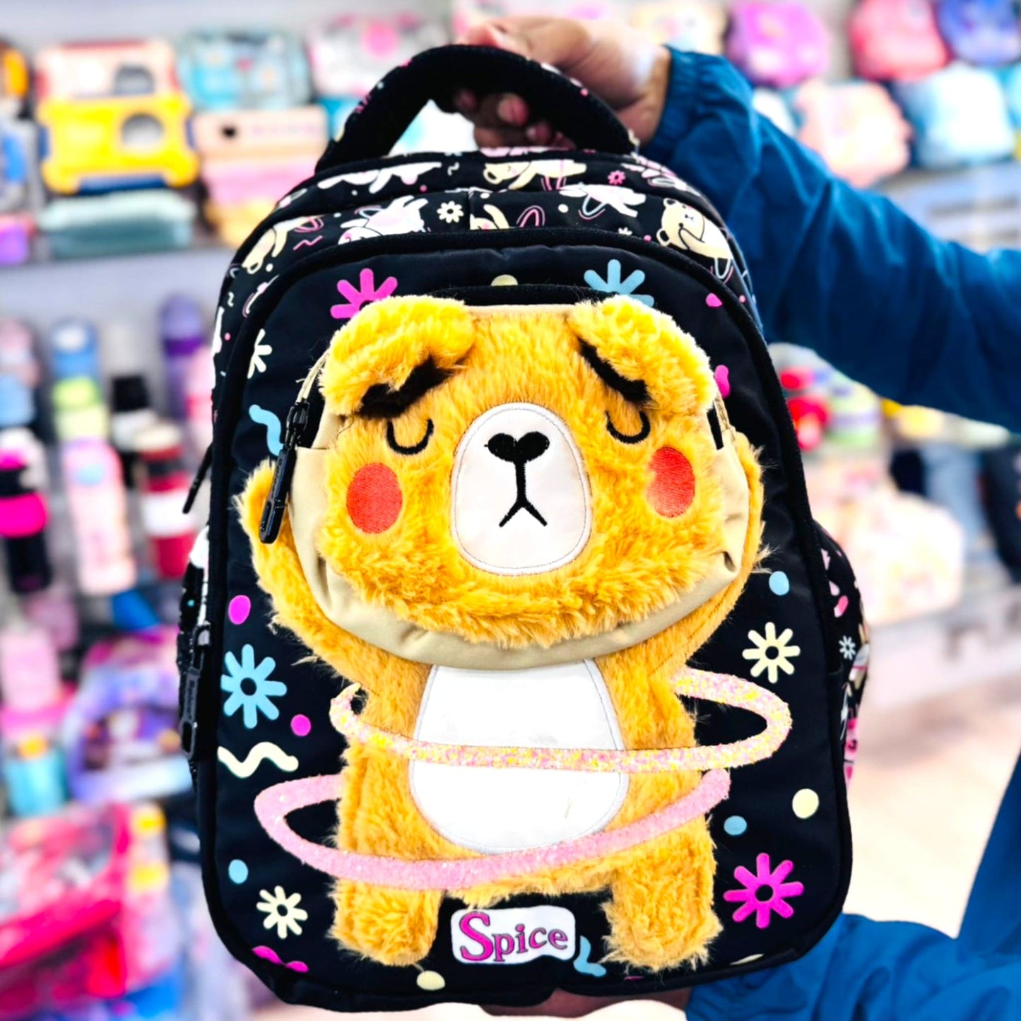 Teddy Bear Toddler 13'' Backpack Personalised Name Badge