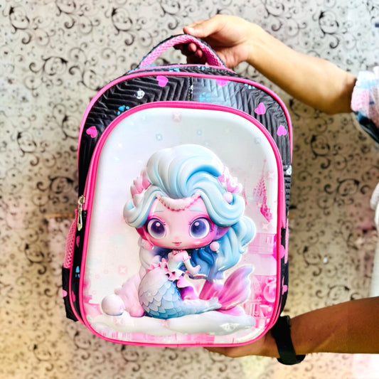 Kids Characters School Backpack 16 inch with Name Badge