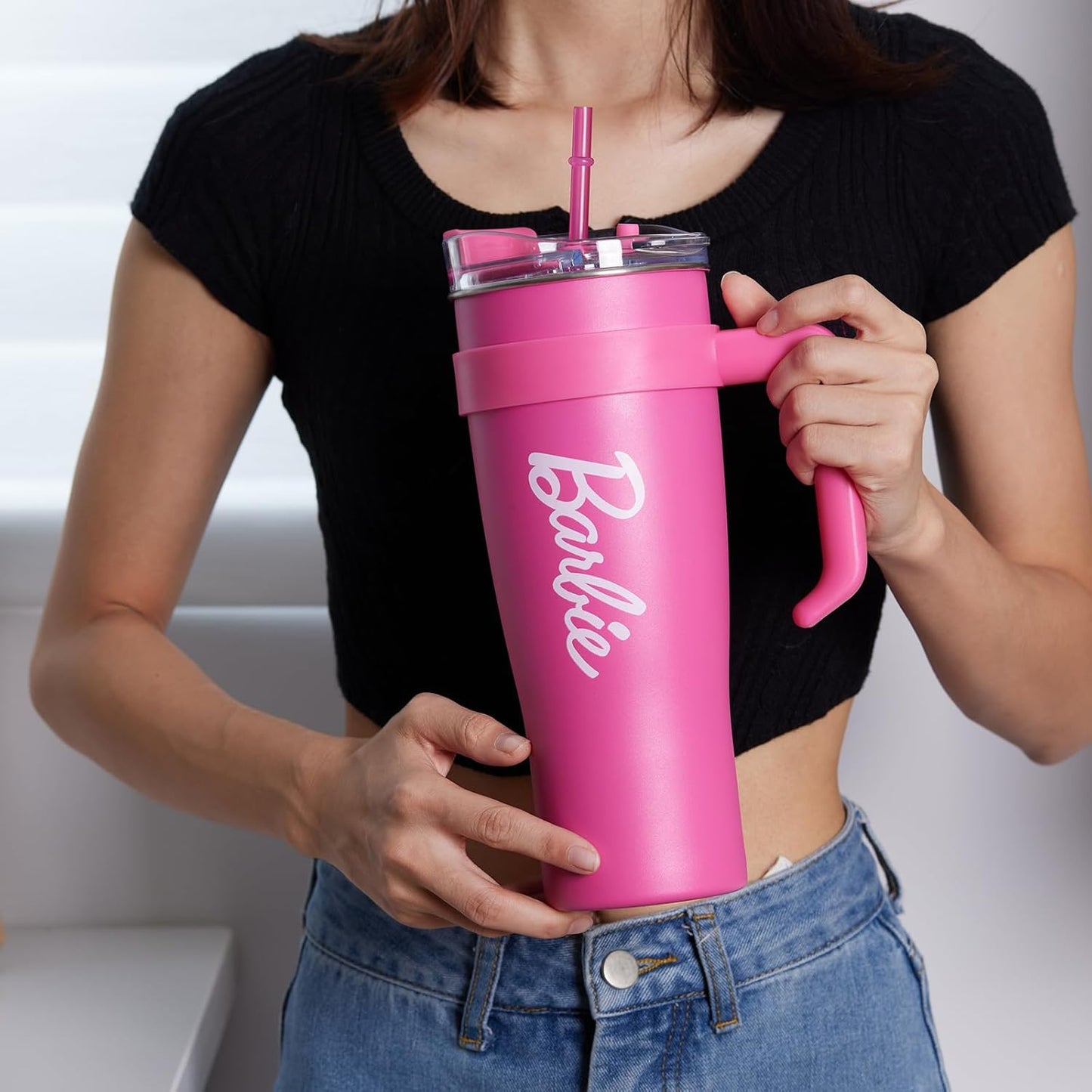 Barbie Collection Stainless Steel Tumbler with Straw 1600mL