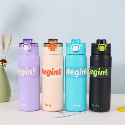 Easy Grip Insulated Stainless Steel Water Bottle 600 ml