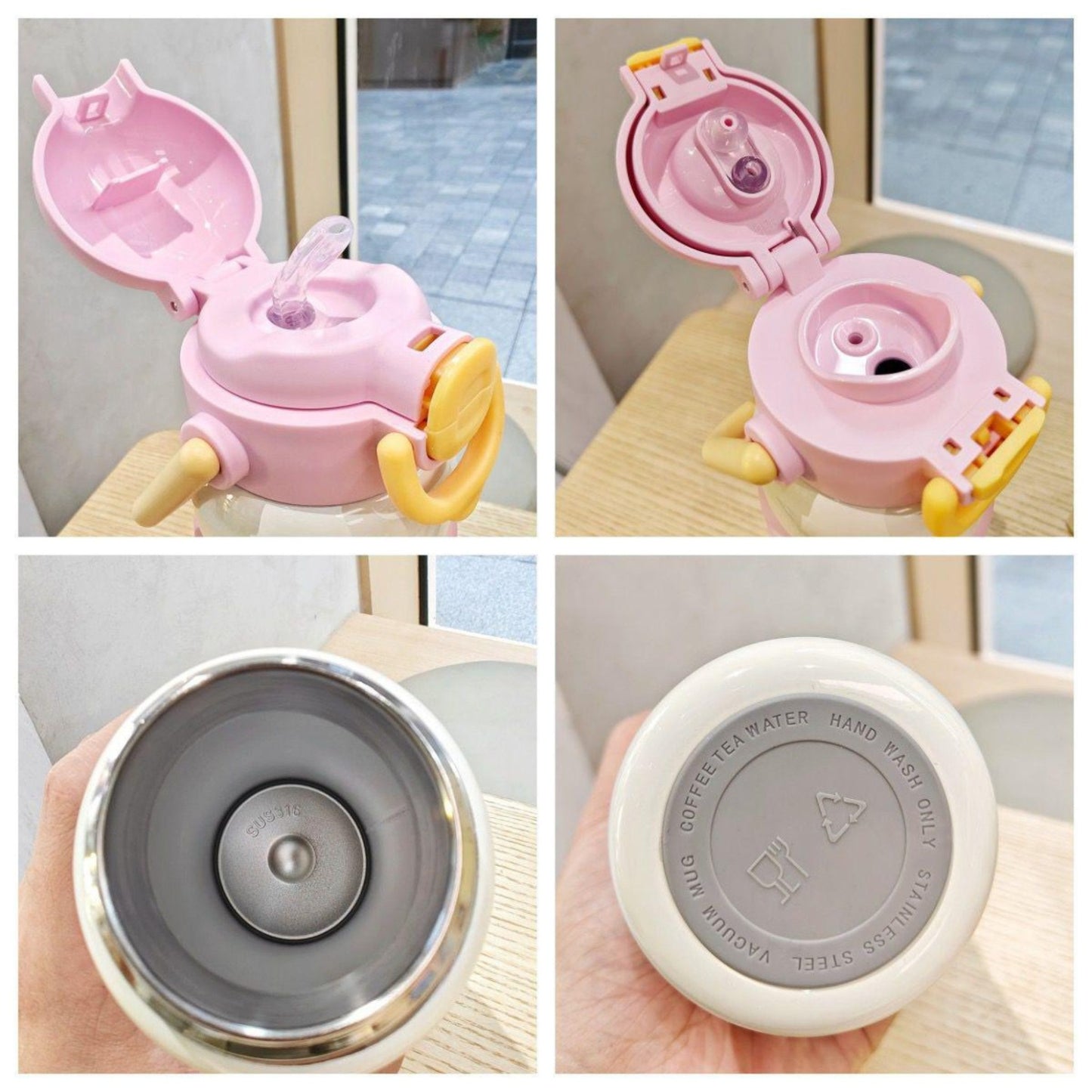 Insulated Stainless Steel Cute Cartoon Water Bottle 600ml