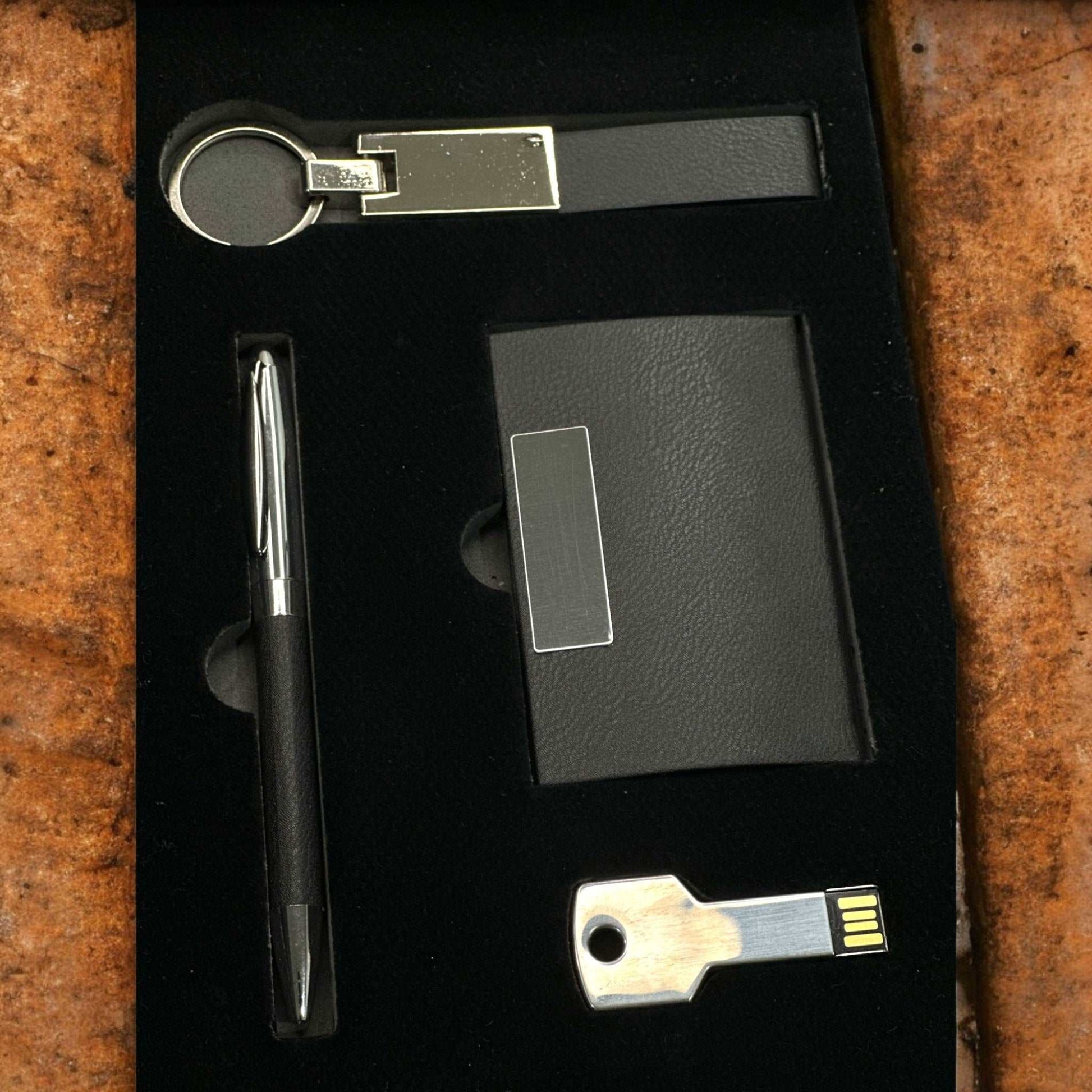 Corporate Set – Pendrive Cardholder Diary Pen Keychain Bottle
