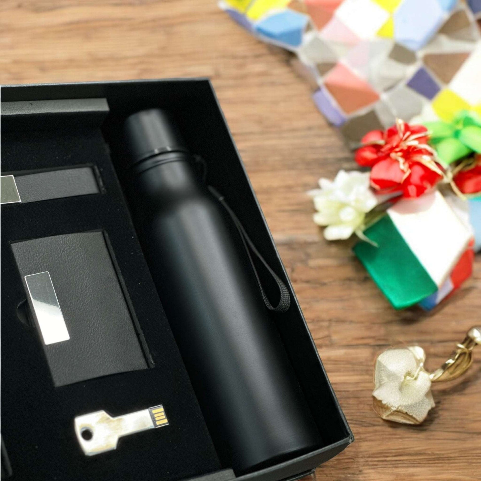 Corporate Set – Pendrive Cardholder Diary Pen Keychain Bottle