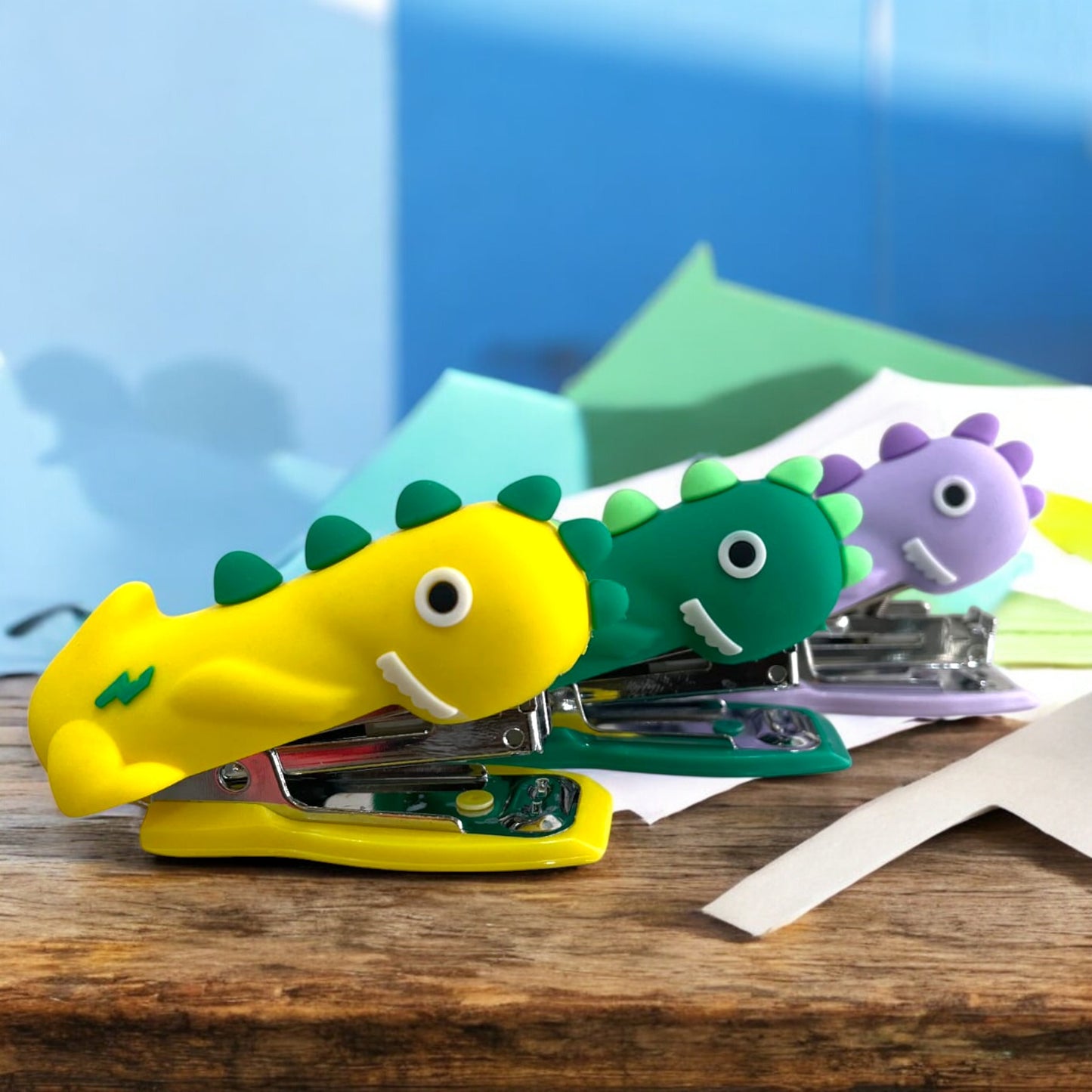 Stapler Dino Unicorn for Children Cartoon Stationery for Kids