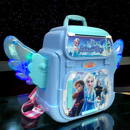 Disney Frozen Money Box School Backpack with Light Music