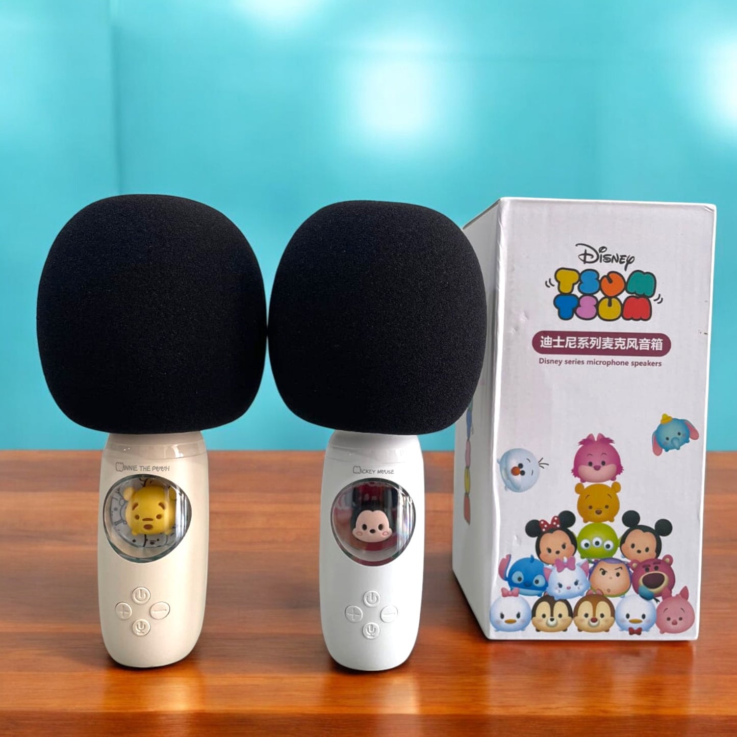 Disney Karaoke Microphone Speaker Singing Bluetooth Portable