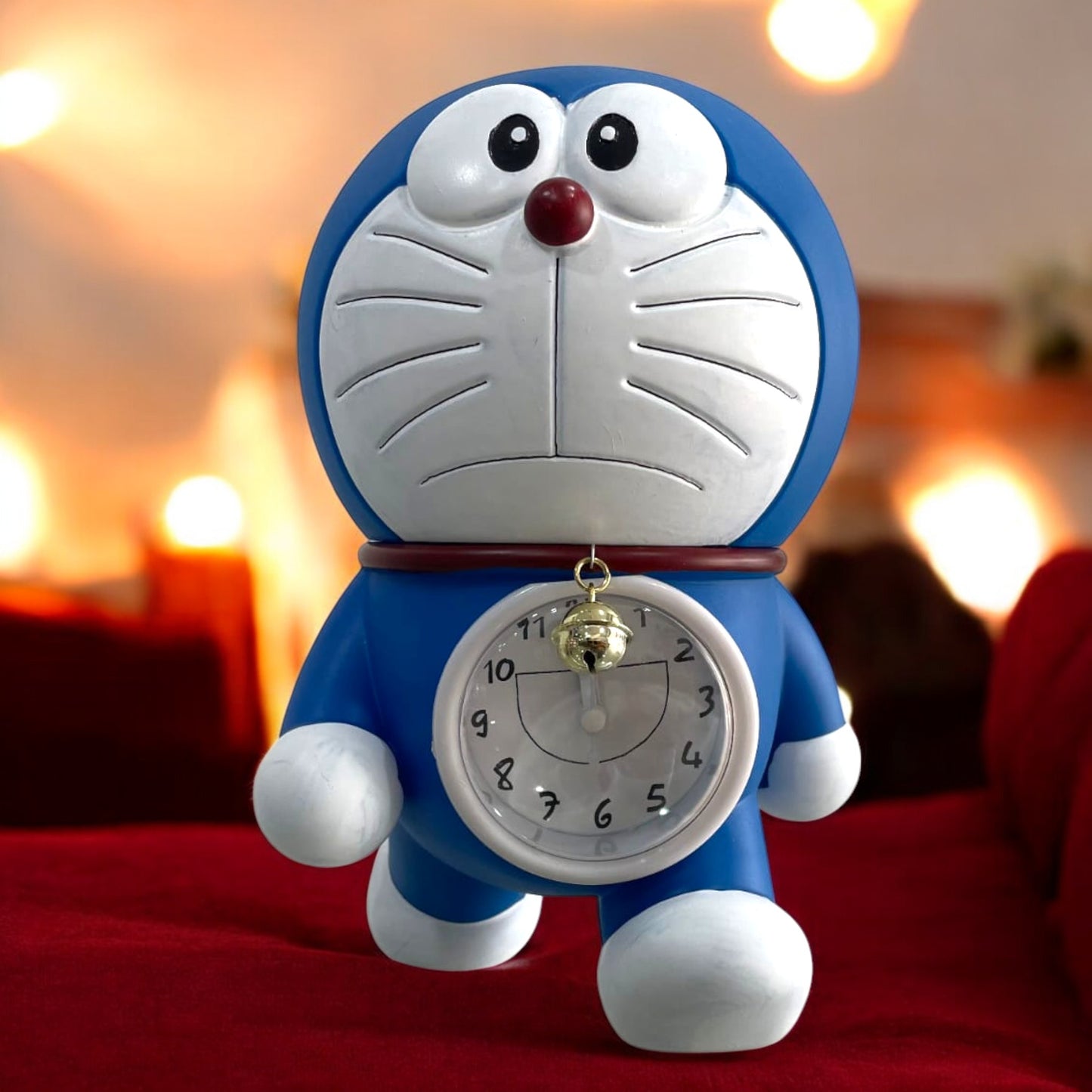 Doraemon Piggy Bank with Clock for Kids