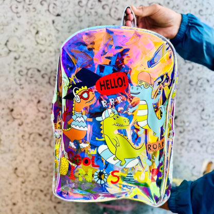 Holographic 14'' Premium Quality Trendy Backpack for Kids