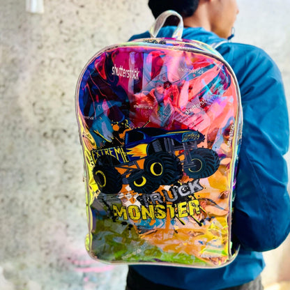 Holographic 14'' Premium Quality Trendy Backpack for Kids