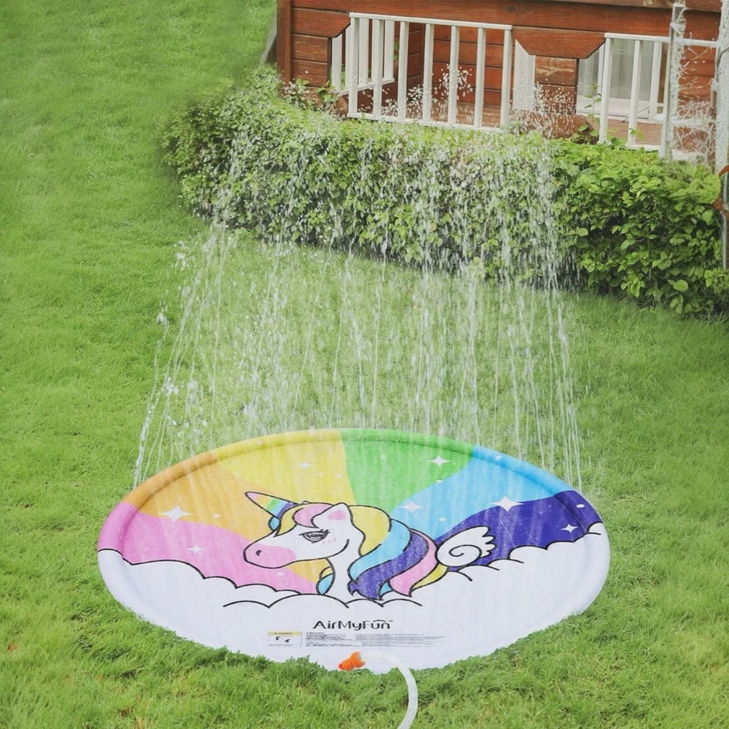 Inflatable AirMyFun Water Sprinkler Pad Mat for Kids 170 cm