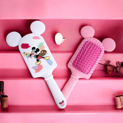 Cartoon Minnie & Mickey Cushion Hair Comb for Kids Girls