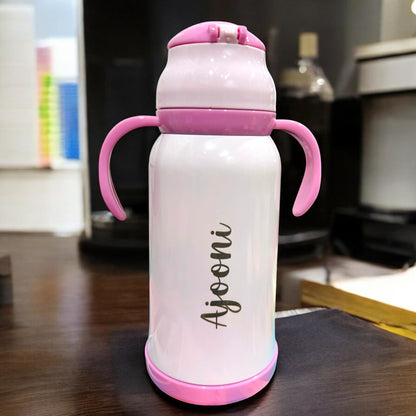 Insulated Stainless Steel 460 ml Water Sipper with Name