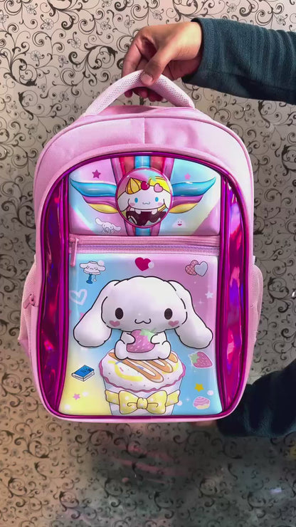 Kids Sanrio Characters 17'' School Backpack with Name Badge