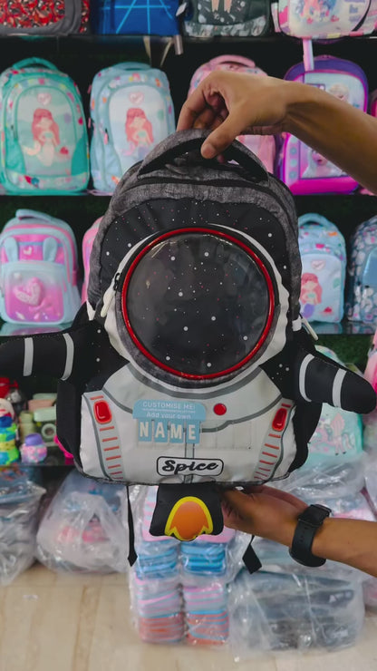 Kids Astronaut School Backpack 16 inches with Name Badge