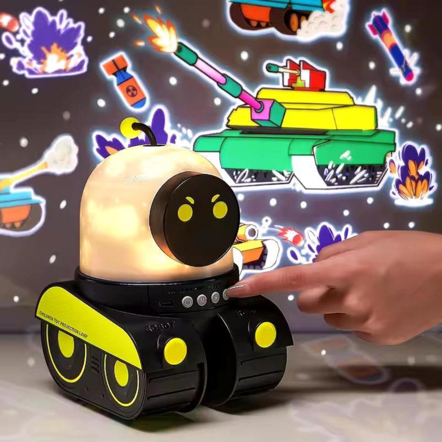 Night Light Starry Sky Robot Galaxy Projector for Kids