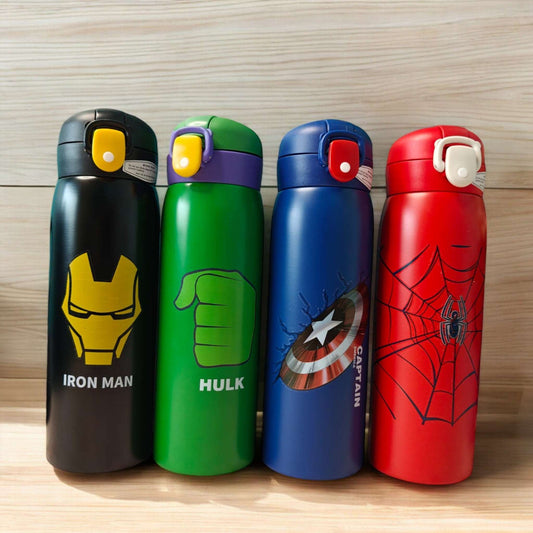 Stainless Steel Super Heroes Water Bottle - 500ml