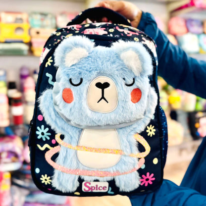 Teddy Bear Toddler 13'' Backpack Personalised Name Badge
